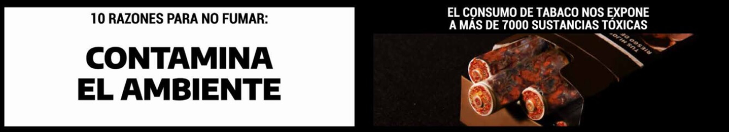 Advertencia: El consumo de tabaco nos expone a más de 7000 sustancias tóxicas